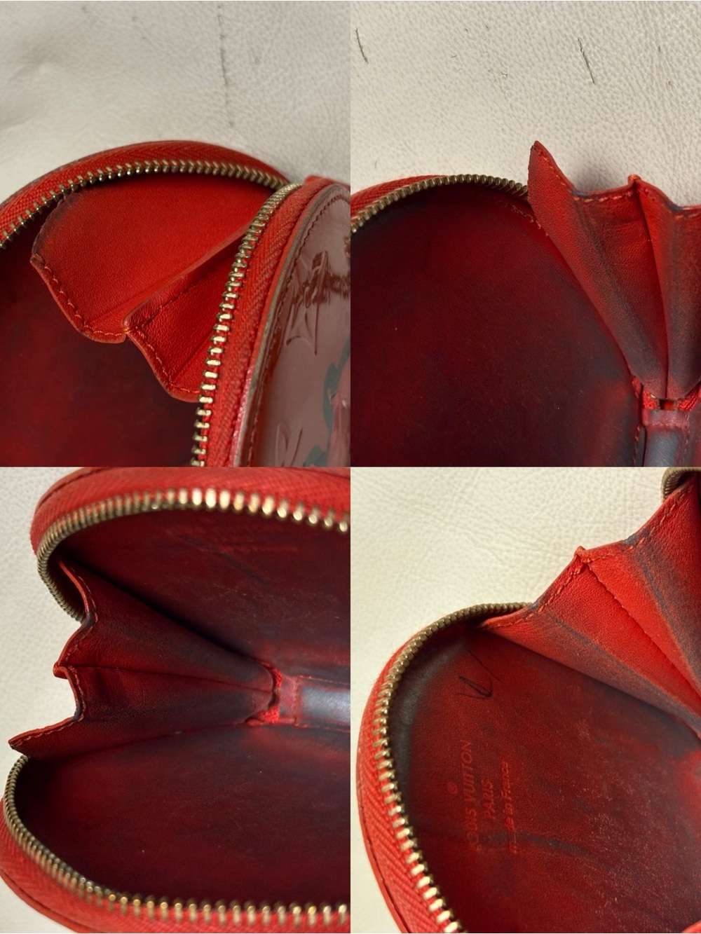 VTG LOUIS VUITTON x Stephen Sprouse Orange Vernis ROSE Coin Purse w/ Chain - Picture 11 of 14